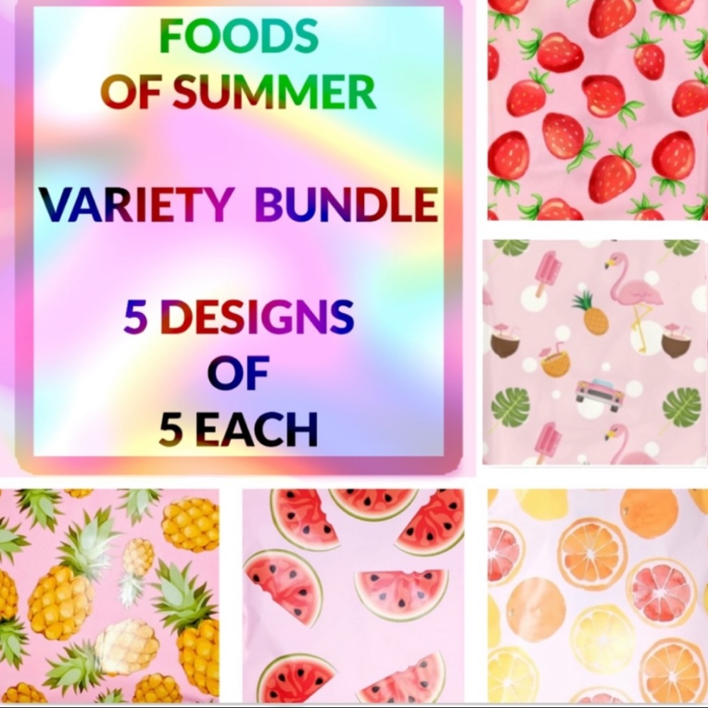 25 10X13 FOOD Bundle Poly Mailer CLEARANCE - Picture 2 of 7
